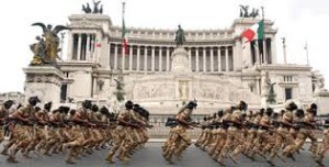 parata militare bersaglieri